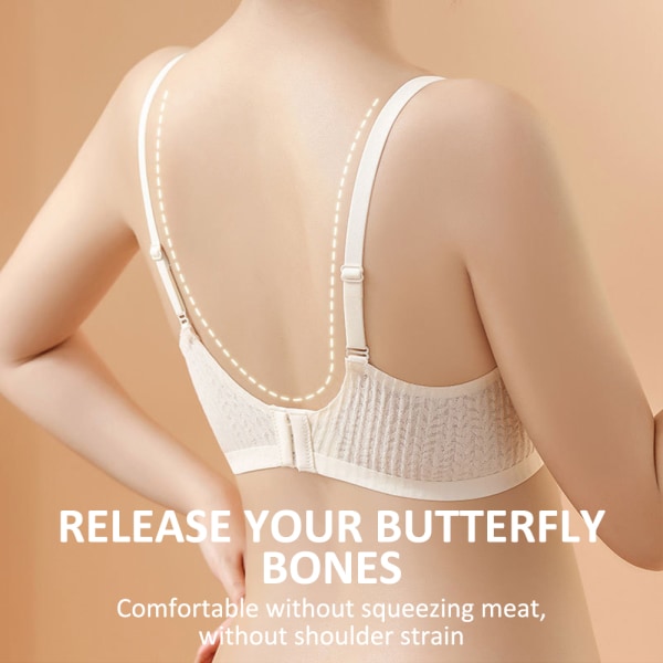 Trådlös Seamless Bekväm BH för Kvinnor - Komfortformande Sportstretch Crop Top med Stöd Skin M