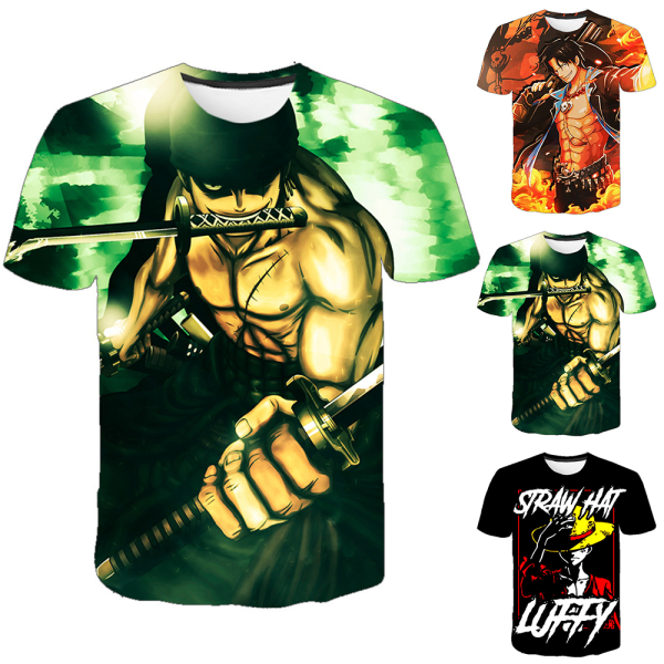 Son Goku T-shirt Pojke Anime Dragon Ball Z T-shirt Tecknad Toppar T-shirt Barn Pojkar T-shirts Barnkläder Kortärmad sommartopp A 160cm