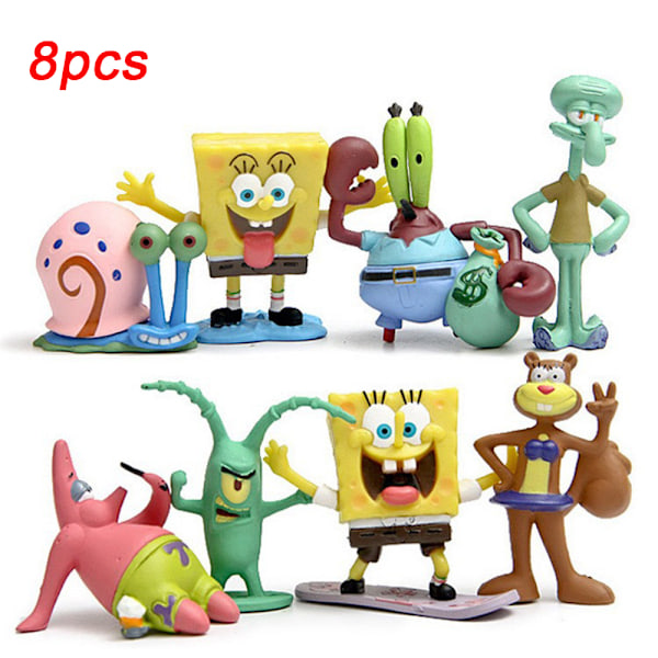 8 st Svampskakornament barnfödelsedagstårta hatt 8PCS