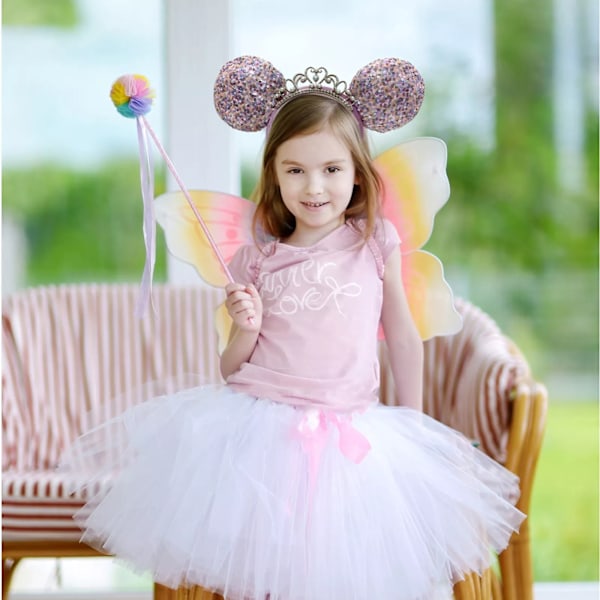 Disneyland Minnie Mouse Ører Tiara Paillet Prinsesse Krone Hårbøjle Udklædning