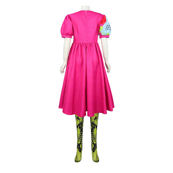 Movie Weird Barbie Cosplay Kostymklänning & Strumpor Outfit Kvinnor Fest Fancy Dres S