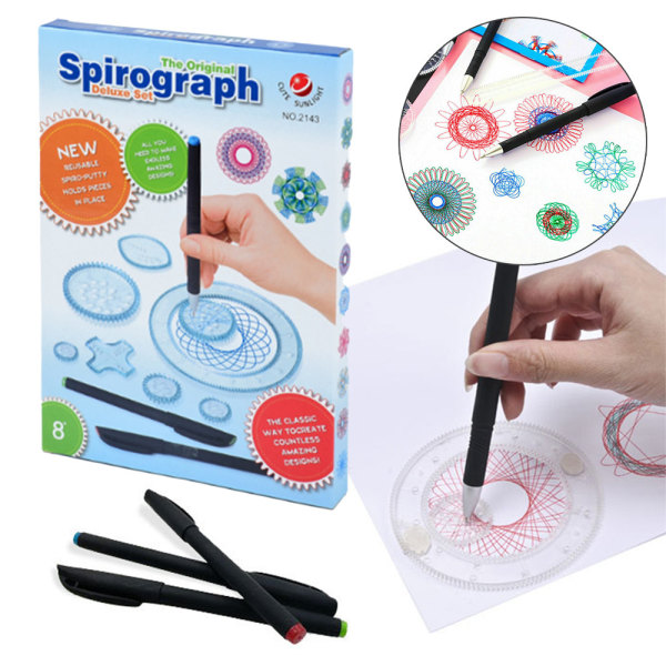 27st Spirograf Ritning Design Set Konst Hantverk Rita Skapa presenter