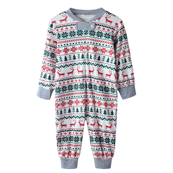 Julklapp Familj Matchande Pyjamas Nattkläder Jul Tryckt Vuxna Barn Spädbarn Nattkläder Pyjamas Pjs Set Baby 12M