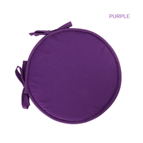 Vanliga runda stolsdynor Kuddar med remmar Knyt matsalskök Purple Diameter 30 cm