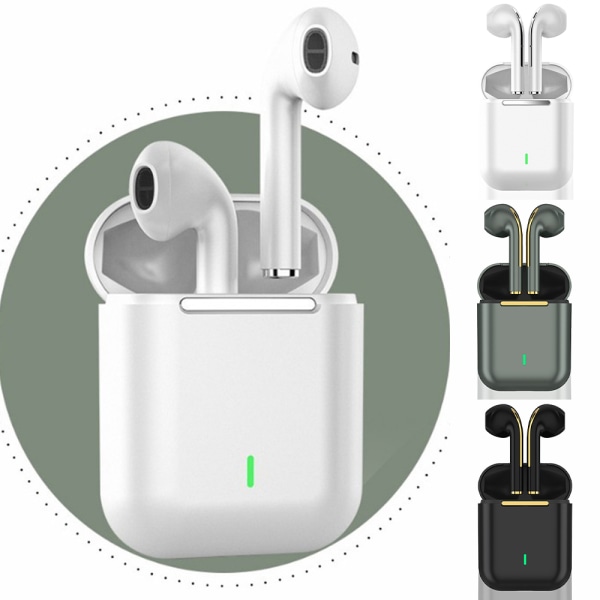 Bluetooth 5.0 hörlurar trådlösa hörlurar HD Music Touch-Control green