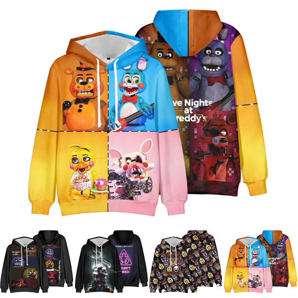 Teddybjörn 3D Hoodies Barnens Tröjor Pullover Topp Kostymer C 160cm