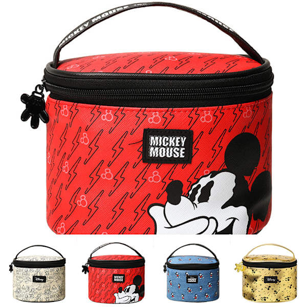 Mickey Mouse Hink Makeup Väska Kosmetisk Handväska Bärbar Förvaringsväska Resväska Påse D