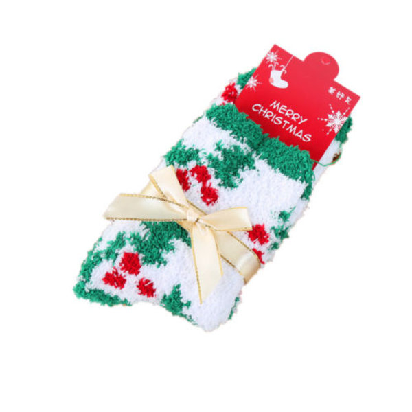 2/4/6 stk. Jule 6 Farger Dekorer Mote Tegneseriesokker Christmas tree A 4PCS