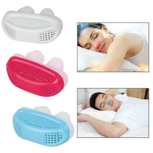 Micro Anti Snoring Fit Sömnapné Stop Snore Aid Stopper white