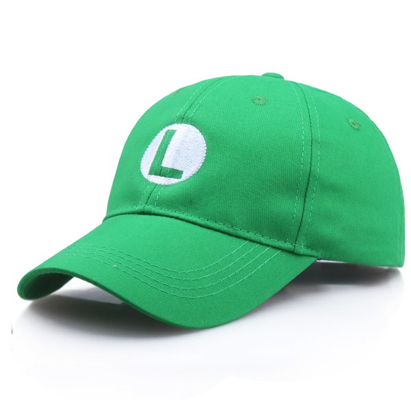 Super Mario Bros Odyssey Luigi Baseballkeps Cap Herr Cosplay Hat green
