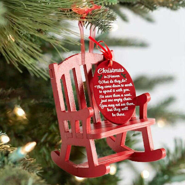 Julgranshänge Minnes Ornament Trästol