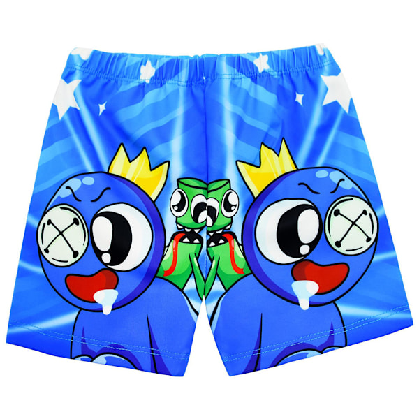 Rainbow Friends Barnkläder för Barn 3-pack Toppar Shorts med Badmössa 110cm