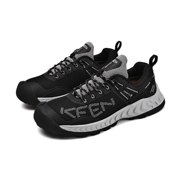 Keen NXIS EVO Vattentät Sko Herr Löparskor Träningsskor Vandringsskor Black Grey 45