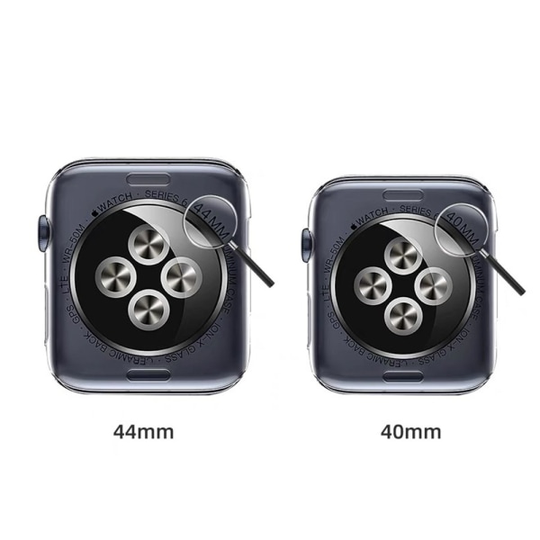 1 st Apple Watch Series 7 41/45mm case med skärmskydd Black 45mm