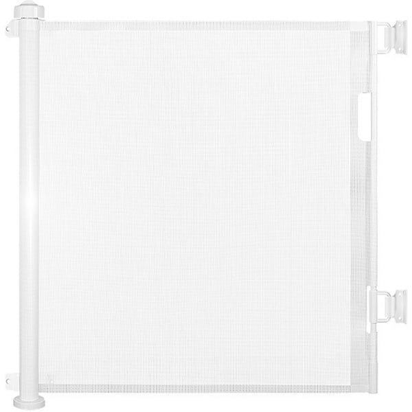 Babysäkerhetsgrind - Dörrsäkerhetsgrind - Skyddsgardin, Husdjursdörrsgrind, Utdragbar Dörrgardin, Utdragbara Hundbarriärer, 0-300cm White 150cm