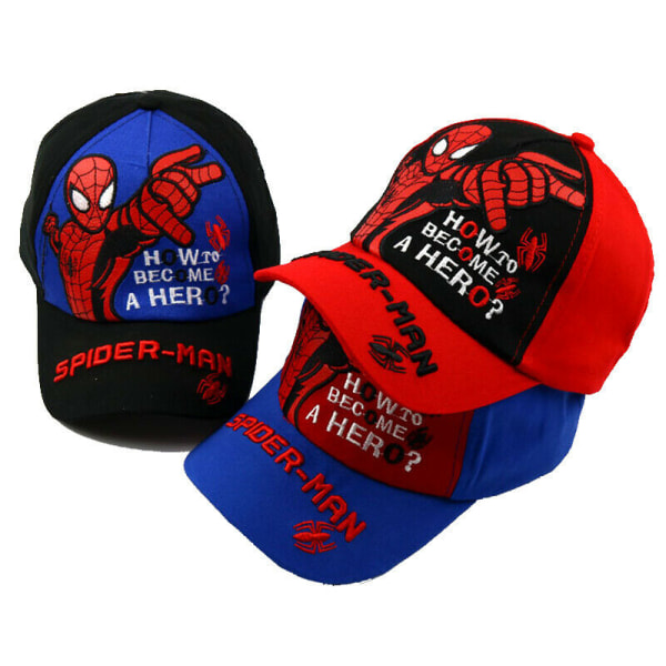 Barn Barn Pojkar Spiderman Snapback justerbar baseboll Red