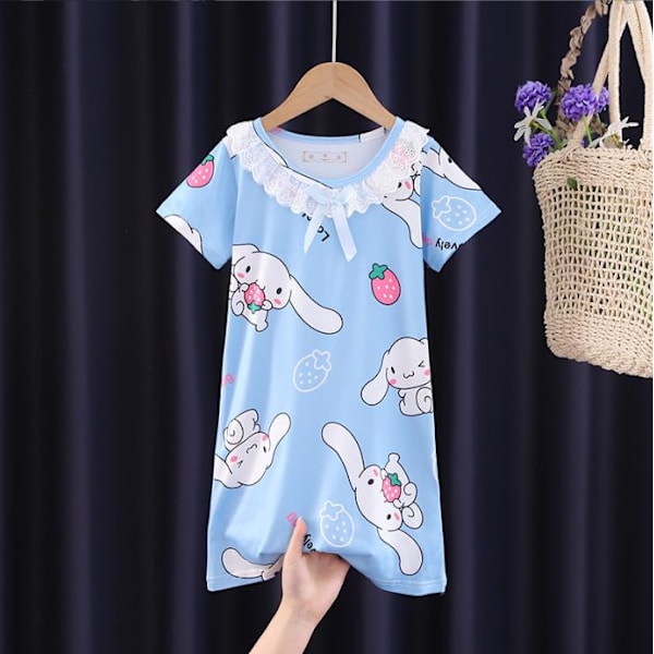 Sanrio Prinsessan Nattklänning Barn Flickor Sovkläder Klänning Nattkläder Pyjamas Pjs Fans Present #3 7-9Years