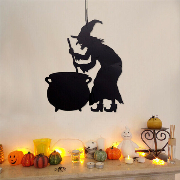 Halloween-dekoration för inomhus och utomhus, dörrhängande klä upp E