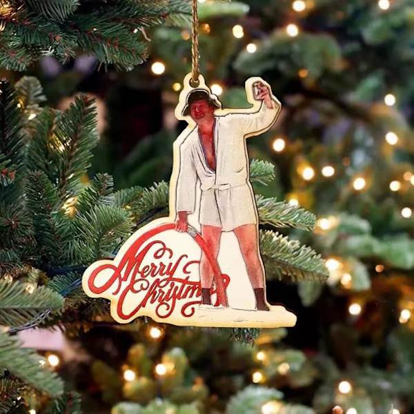 Barry Santa Present Akryl Meme En festlig Mr. Wood Jul F