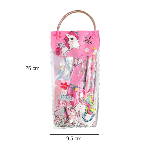 Kid School brevpapper väska 7-delade Portable case Set Söt Disney Princess