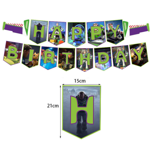 Buzz Lightyear Birthday Party Supplies Ballong Banner Cake Set