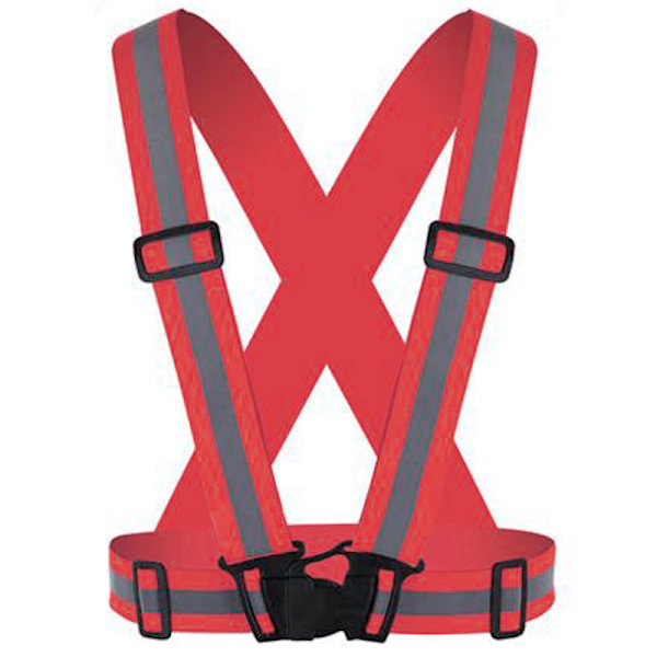 Modern Reflekterande Väst/Selar Med Reflex/ Praktisk & Hållbar red 4*1.5cm