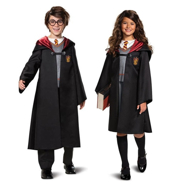 Barnkläder Pojkflicka Världsbokdagen Harry Potter Gryffindor Robe Kappa Kostym Cosplay Boys M