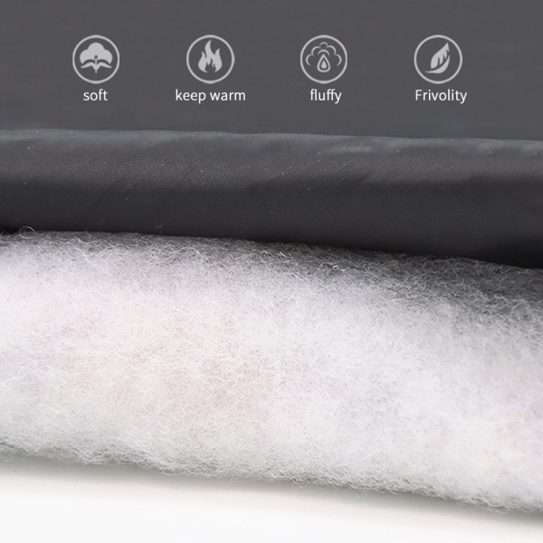 Vinterhundväst Kläder Valp Varm Vadderad Jacka Ytterkläder grey XL