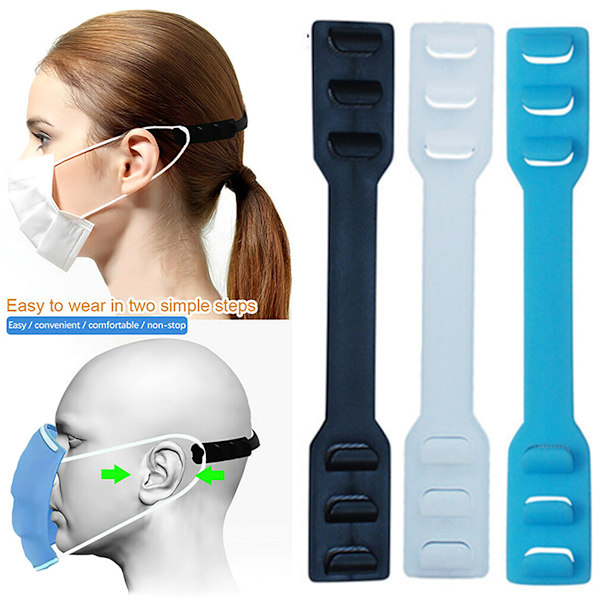 10 st Masköglaförlängare Justerbara Öronkrokband white 10pcs