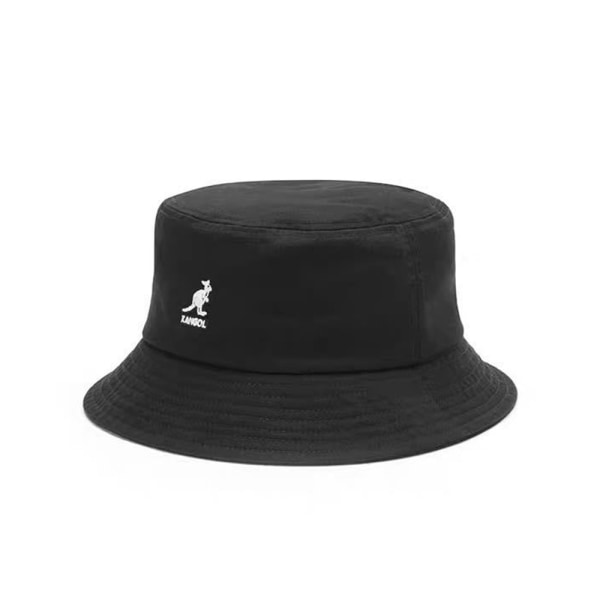 Klassisk Kangol Bermuda tvättad fiskarhatt Hinkhatt Män Kvinnor Platta Bomullshattar Huvudbonader Black