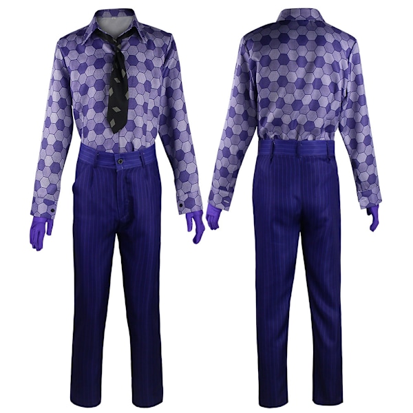 Voksen The Joker Halloween Cosplay Kostume The Dark Knight Klovn Fuld Fancy Kjole XL