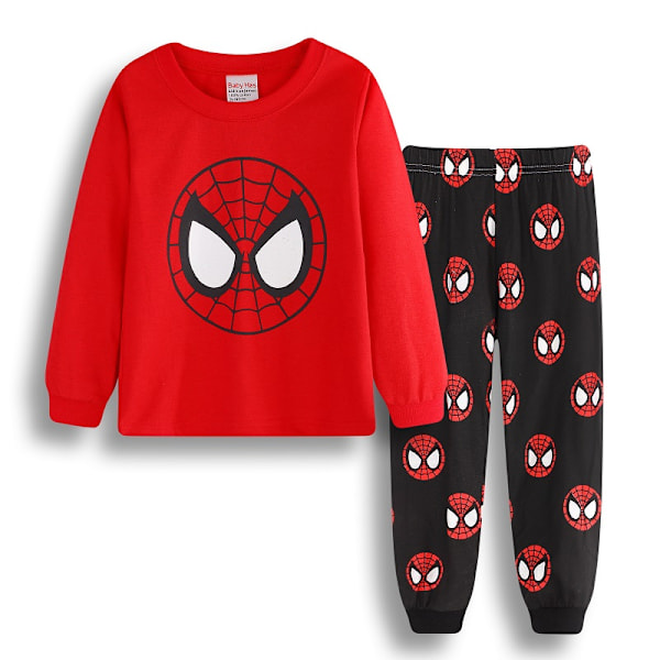 Spider-Man Pyjamas för Små Pojkar Grafisk Långärmad Topp & Byxor Sovkläder Set Hemmakläder Pj's #3 90cm