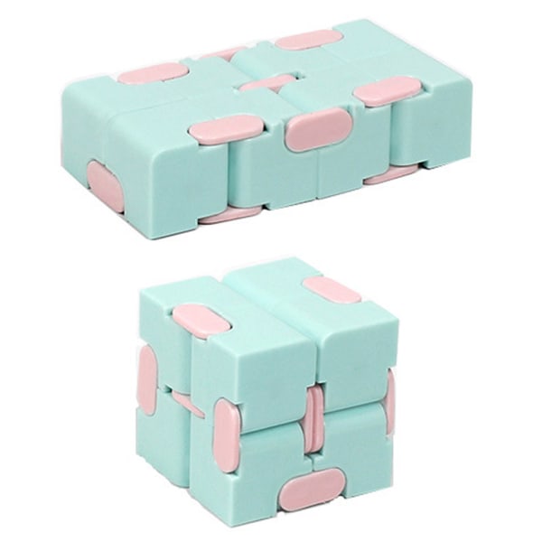 Finger Cube Fidget Leksak Kubleksak Sensorisk Spel För Barn Vuxen Present blue