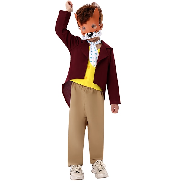 Världsbokens Dag Smiffy's Kostym Fantastiska Herr Räv Mask Roald Dahl Pojkar Barn Halloween Kläder L