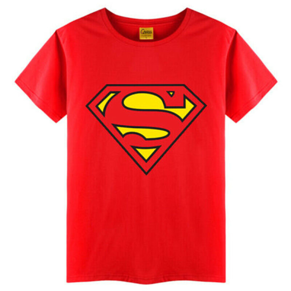 Toddler Kids Boys Superman Toppar T-shirts Sommar Casual Outfit red