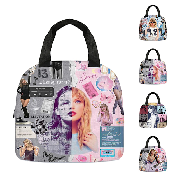 Barn Flickor Pojkar Taylor Swift Disney Print Lunch Bag Kontorsmaterial Förvaring Väska #1