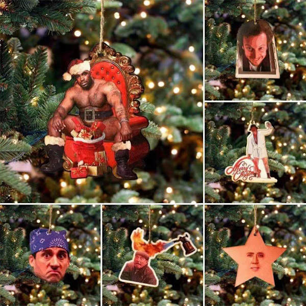 Barry Santa Present Akryl Meme En festlig Mr. Wood Jul A
