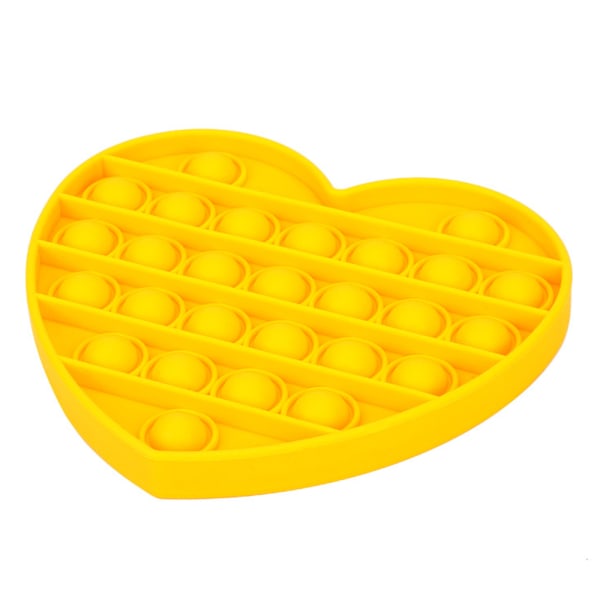 Pop It Fidget Toy-Flera färger Stress Sensory Toy Kid Game yellow-love