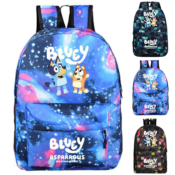 Kids Bluey Ryggsäck Skola Gym Väska Pojkar Flickor Student Skolväska Resa Ryggsäck C