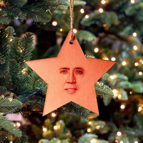 Barry Santa Present Akryl Meme En festlig Mr. Wood Jul E