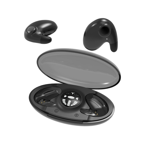 Invisible Sleep Wireless Earphone IPX5 Vattentät, 5.3 hörlurar Touch Control black