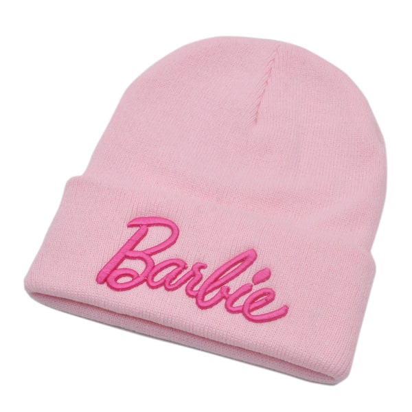 Barbie Filmen Rosa Hatt Tillbehör Vuxen Mode Stickad Hatt Cosplay light pink