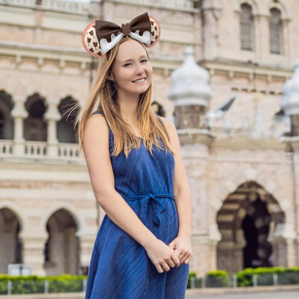 Disneyland 50 års jubilæum Chokolade Ispind Loungefly Minnie Ører Mickey Mouse Hårbøjle