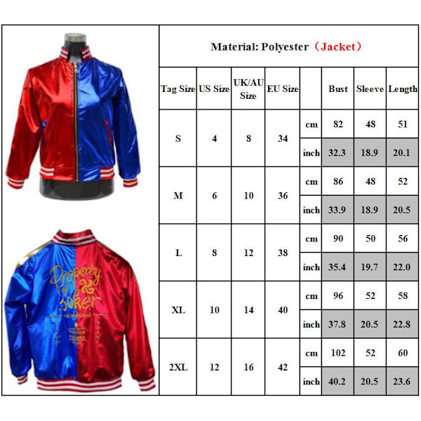 Naisten Cos-asut, brodeerattu takki, T-paita, asustesarja 2XL