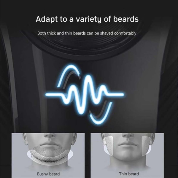 Män tvättbar elektrisk rakkniv rakmaskin skäggtrimmers Simplified standard