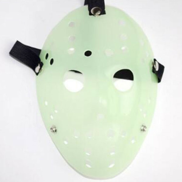 Halloween-fest Jason Vorhees målad hockeymask Yellow