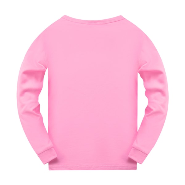 Barn Pojkar Stitch Hoodies Jumper Sweatshirt Toppar Byxor Outfit pink 130cm