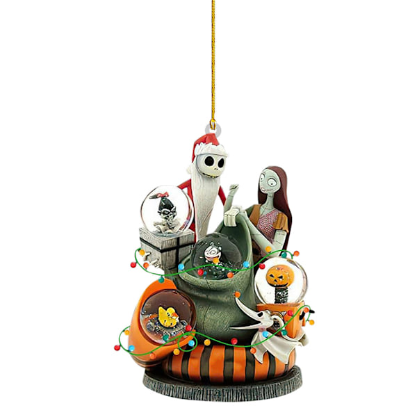 Nightmare Before Christmas Julhängande Dekorationer med Jack & Sally F