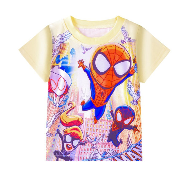Boys Marvel Avengers kortärmad T-shirt Spider Top Summer 140cm
