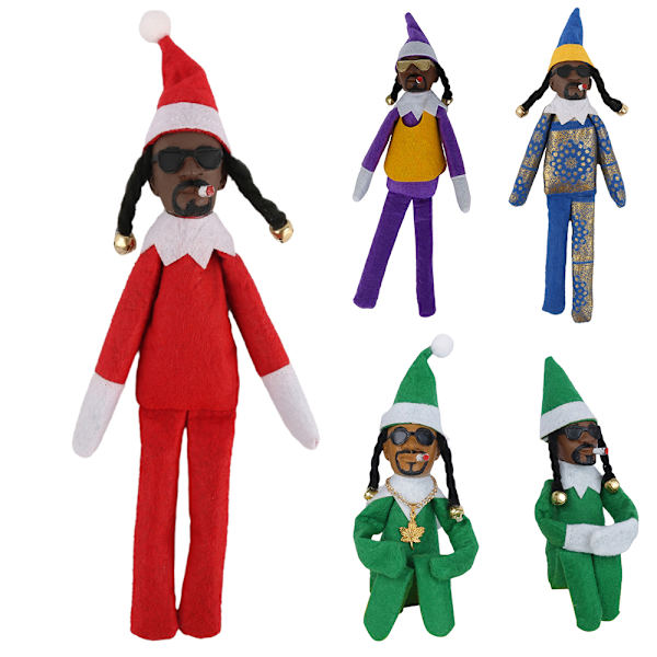 Mjuk Jultomtedocka - Tomte för Juldekoration och Leksakspresenter Red